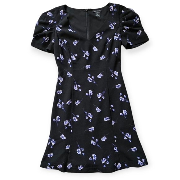Club Monaco Lenoria Mini Dress, Black Floral, Women's Size 00 - Picture 1 of 9
